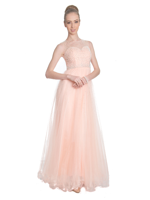 Платье со стразами  31-98 розовое