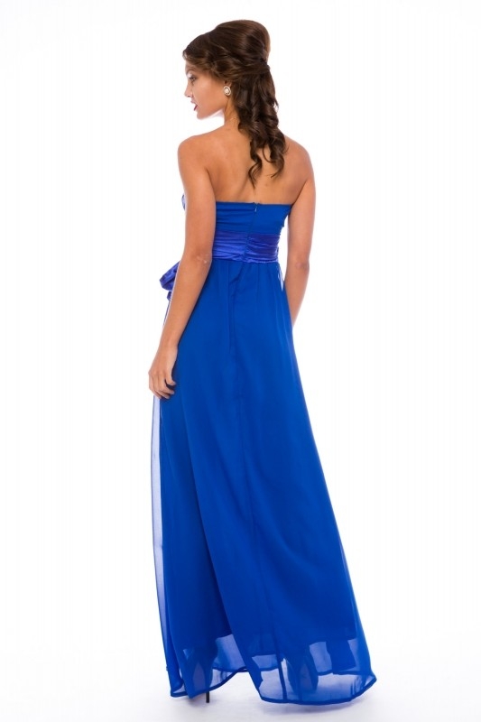 Длинное платье в греческом стиле  Leleya Алтея синее - Длинное платье в греческом стиле  Leleya Алтея синее