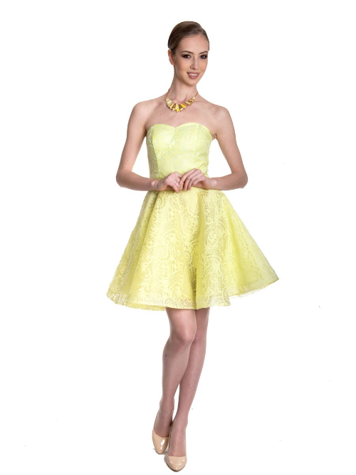 Желтые женские вечерние платья — купить в интернет-магазине Ламода