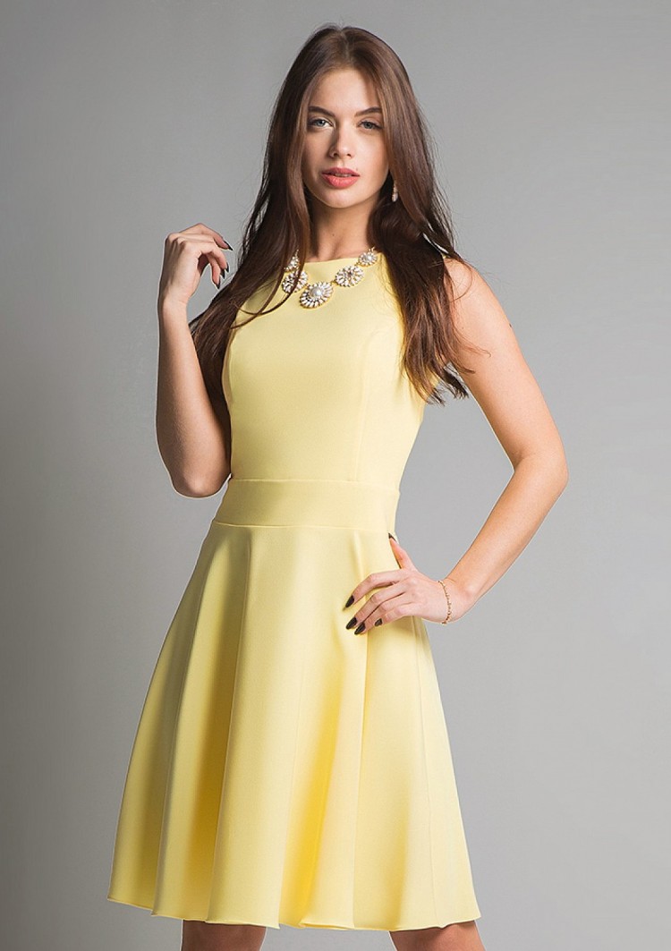 Платье SQ 1134 желтое