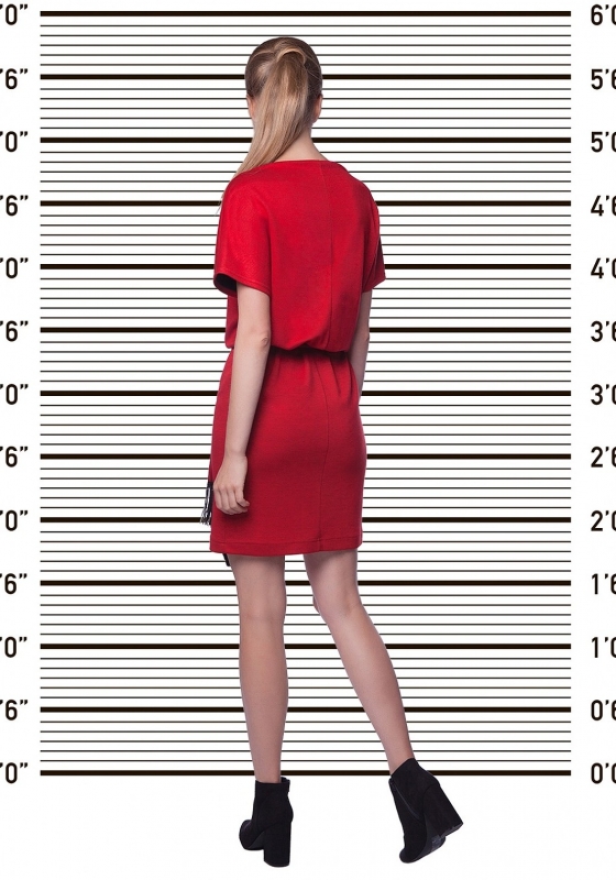 Платье SQ 1028 красное - Платье SQ 1028 красное