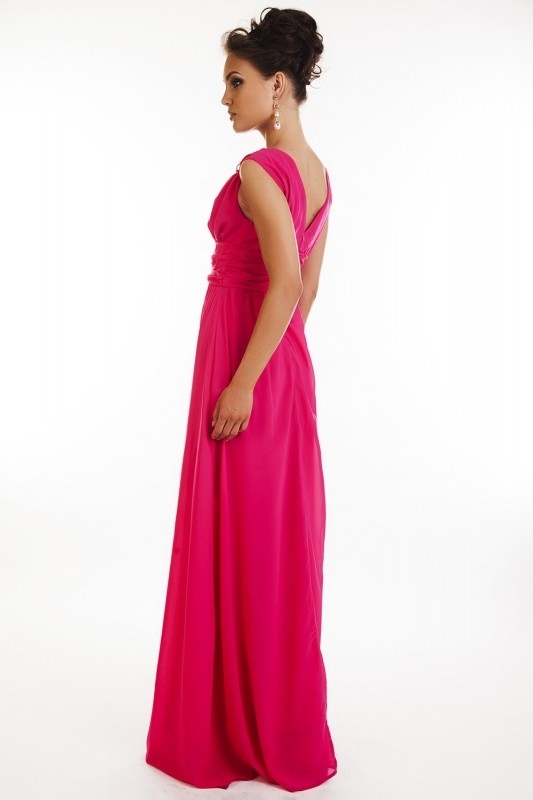 Длинное платье в пол с открытой спиной Leleya Эль Греко малиновое - Длинное платье в пол с открытой спиной Leleya Эль Греко малиновое