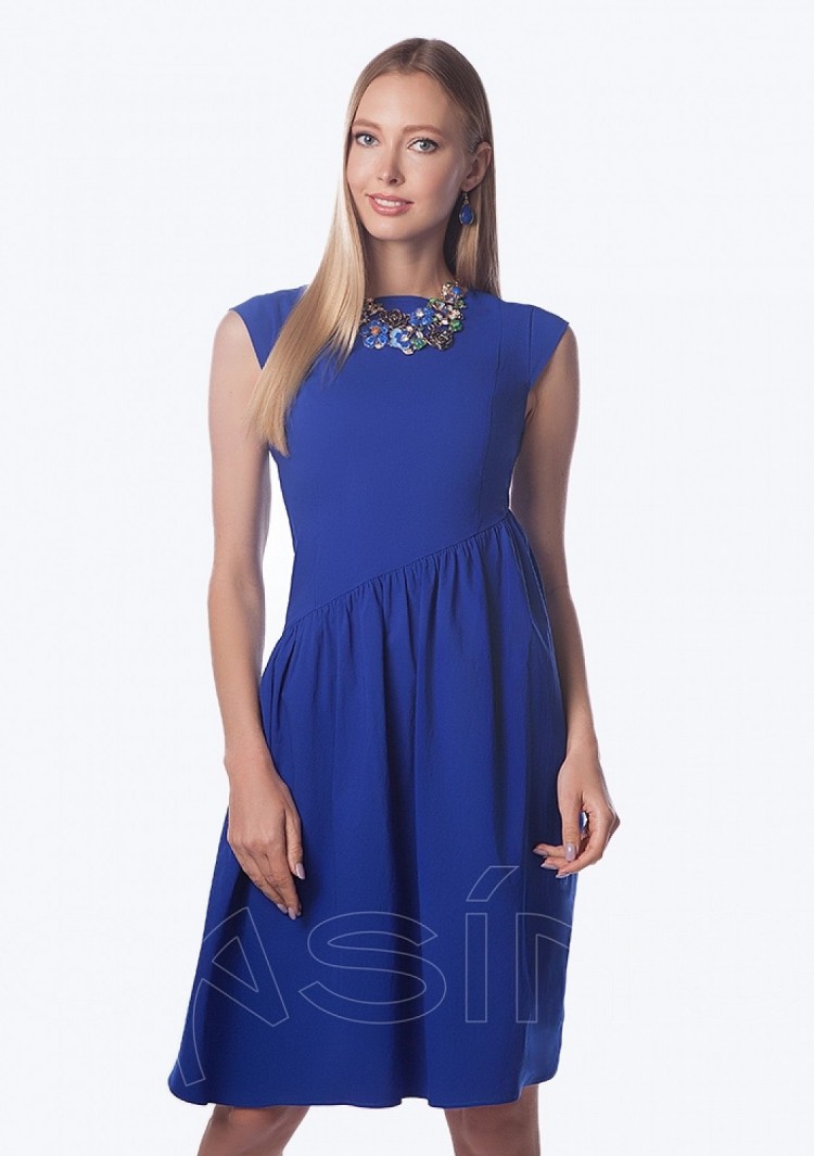 Платье SQ 1158 синее