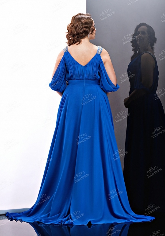 Греческое платье в пол с запахом  BB126BXL - Греческое платье в пол с запахом  BB126BXL