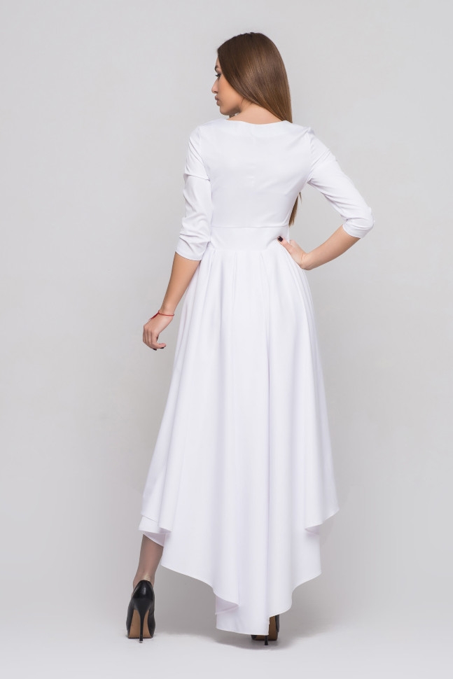 Купить Белое Платье Трапецию