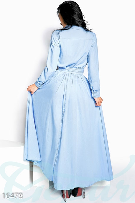 Длинное платье-рубашка 16478 - Длинное платье-рубашка 16478