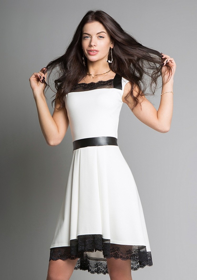Платье SQ 1076 белое