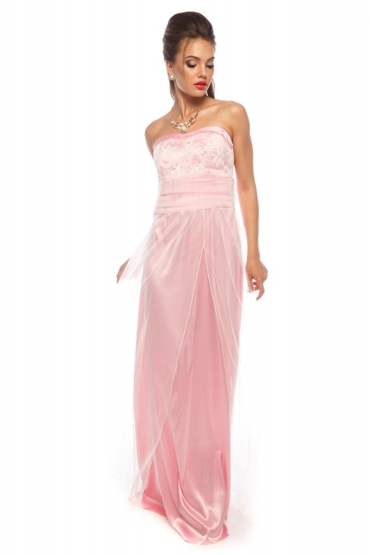 Платье с открытой спиной   Leleya Джулиан розовое - Платье с открытой спиной   Leleya Джулиан розовое